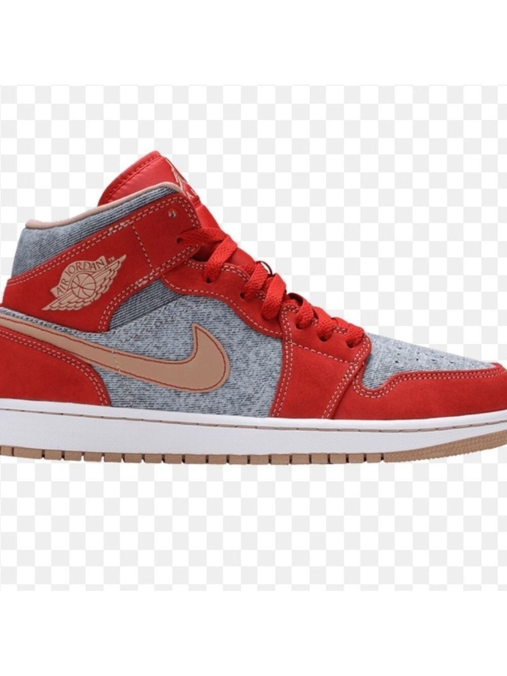 Nike Air Jordan Denim Red Sneakers youth size 5